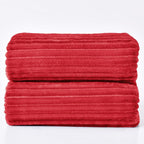 BEDELITE Fleece Blanket Queen Size – 3D Ribbed Jacquard Soft and Warm - Image 9
