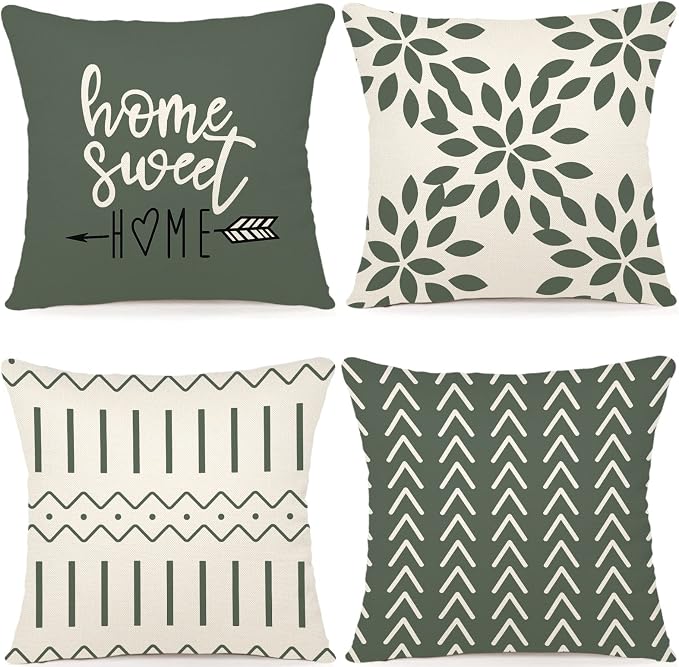 YCOLL Pillow Covers 20x20 Set of 4, Modern Sofa Throw Pillow Cover, Decorative by PillowCoversExpert