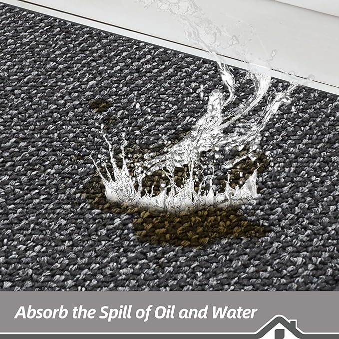 BEQHAUSE Kitchen Rugs and Mats 2PCS, Non-Slip Kitchen Mats - Image 3