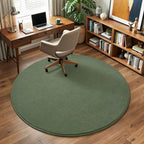 Amearea Sage Green Round Area Rugs 4ft Washable Circle Rugs - Image 6