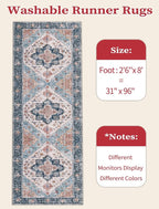 SERISSA Boho Washable Runner Rug - Image 2