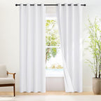 NICETOWN White Blackout 80 inch Curtains by NICETOWN