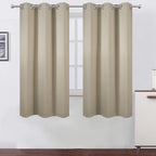 LEMOMO Beige Blackout Curtains 34 x 63 Inch Length/Set of 2 Curtain by Lemomo