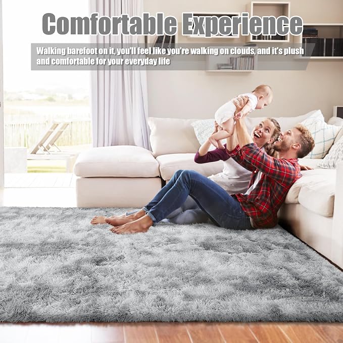 Ultra Soft Fluffy Area Rugs for Bedroom Living Room 10x14, Nursery Rug - Image 5
