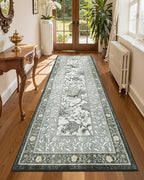 GarveeHome Provence Fog 2.5 x 8 Washable Kitchen Runner Rugs Non Slip Vintage by GarveeHome