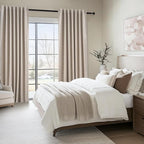 Topfinel Light Blocking Rustic 96 Inch Long Linen Curtains 2 Panel Set - Image 7