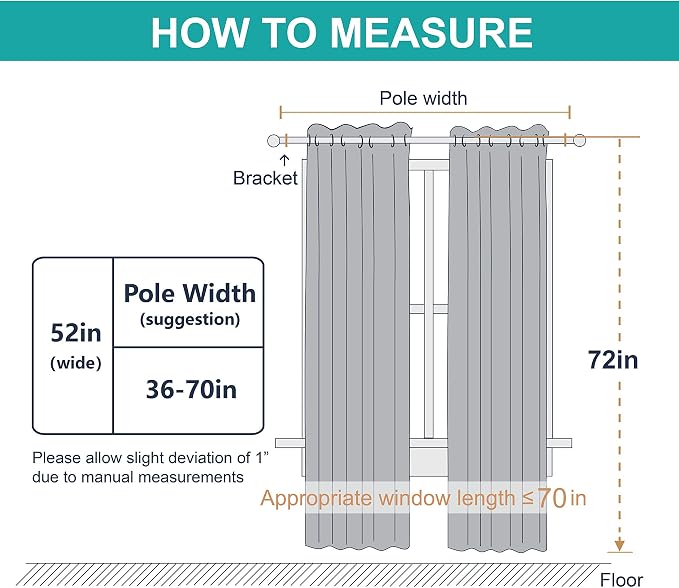 NICETOWN 100% Blackout Window Curtain Panels, Full Light Blocking Drapes - Image 7