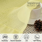 Simplebrand Light Yellow Rod Pocket Top Solid Voile Sheer Curtains - Image 5
