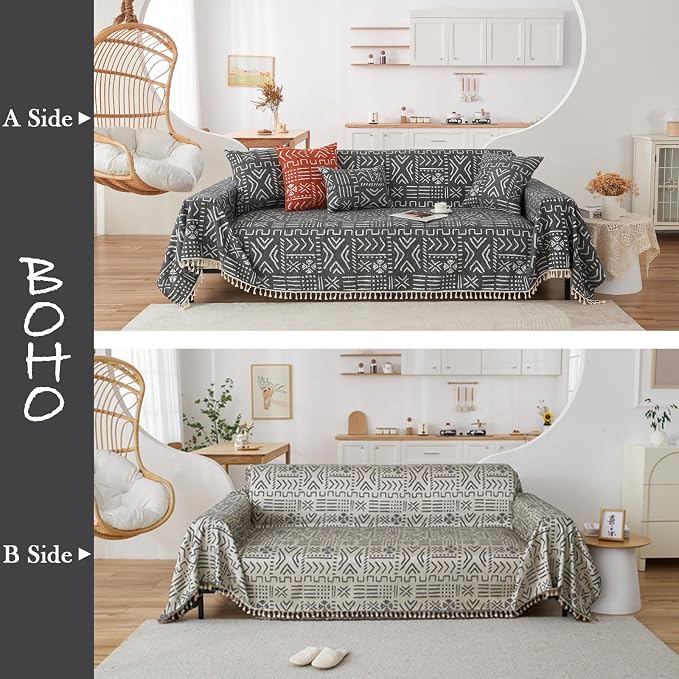 HANDONTIME Sofa Covers Boho Couch Cover - Image 2
