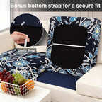 hyha 4Pcs Patio Cushion Covers, Stretch Outdoor Couch Cushion Covers Replacement - Image 4