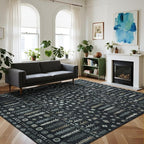 Washable Rugs 8x10 Area Rugs for Living Room, Dining Room- Soft Low Pile by Lbris