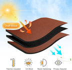 RYB HOME Short Burnt Orange Blackout Curtains - Image 4