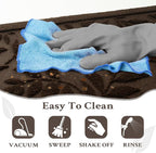 Coffee Brown Leaves Outdoor Indoor Entrance Doormats, Absorbent Durable Heavy - Image 8