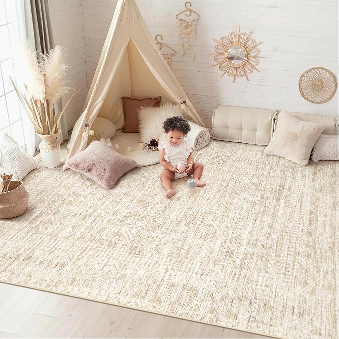 Washable Area Rug 5x7: Moroccan Rug - Image 3