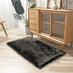 Ashler faux fur rug, Fluffy Shaggy Area Rug Ultra Soft 2.2 x 4 Feet Rectangle - Image 3