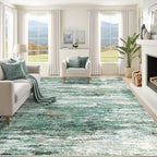 8x10 Area Rugs for Living Room, Washable Modern Abstract Large Area Rug Neutral by XLUEZ