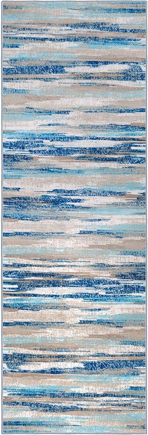 Lansny Modern Abstract Runner Rug 2x10 - Image 9
