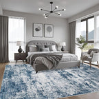8x10 Area Rug Living Room Rug: Washable Modern Abstract Soft Thin Rug Indoor - Image 4