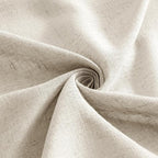MIULEE Cream Linen Curtains 84 Inch Length 2 Panels - Image 8