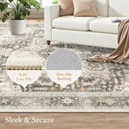 Rugflix 5x7 Area Rugs for Living Room, Machine Washable Rug Non Slip Stain - Image 4