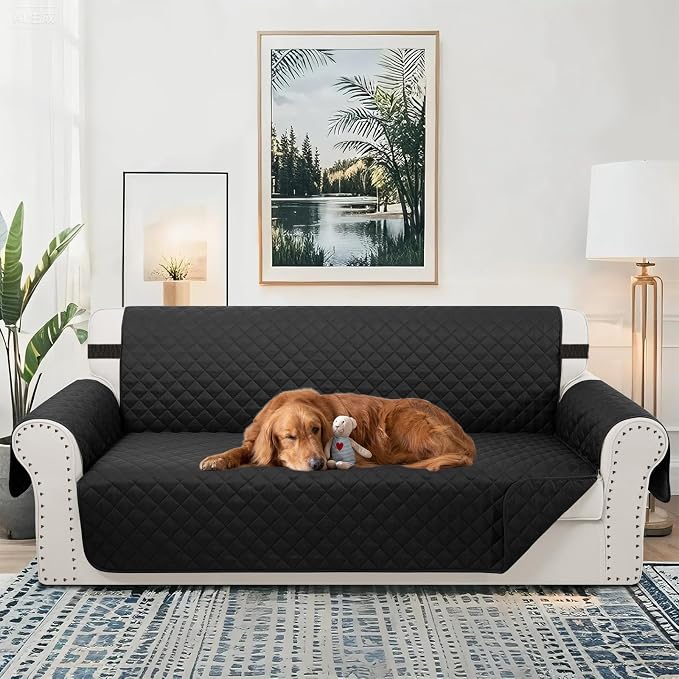 Reversible 4 Seater Sofa Cover 91 Inch Large Couch Cover Furniture Protector - Image 2