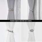 NICEEC 2 Pack Mini Magnetic Curtain Tiebacks Nordic Simple Style Drape Tie - Image 6