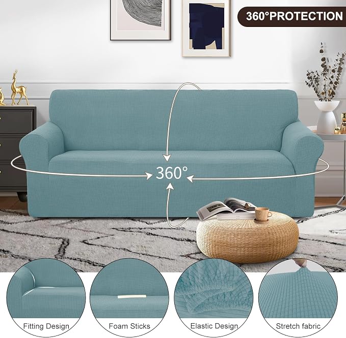 U-NICE HOME Stretch Couch Cover Sofa Cover Sofa Slipcover Furniture Protector - Image 3