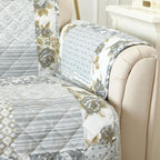 Great Bay Home Reversible Patchwork Loveseat Cover - Image 4