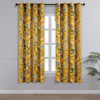 Topfinel 48 Inches Long Short Mustard Yellow Blackout Curtains - Image 2