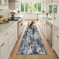 Washable Area Rugs 2x9 Non-Slip Modern Abstract Soft by RELEANY