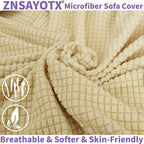 ZNSAYOTX Stretch Oversized Couch Cover Universal Sofa Covers - Image 8