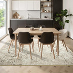 Toneed Abstract Area Rug 7x9 Modern Washable Rug Soft Non Slip Rug Low Pile - Image 5