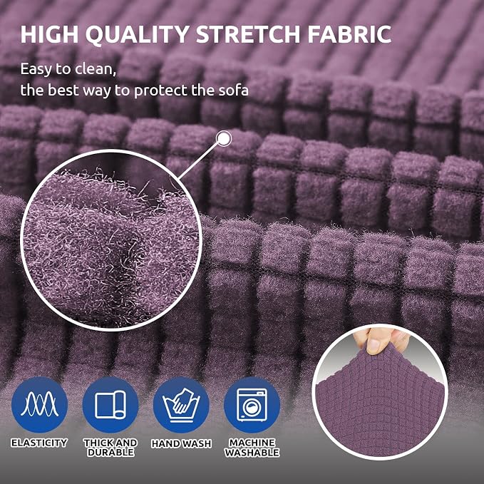 KEKUOU Stretch Sofa Cover Slipcover ，Couch Covers - Image 5