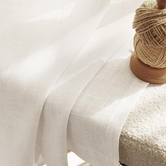 Extra Long 144 inch Curtains Linen Blend - Image 3