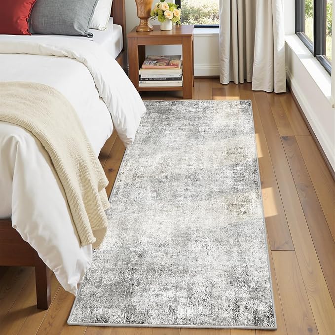 Washable Area Rugs 2'x10' Non-Slip Modern Abstract Soft - Image 4