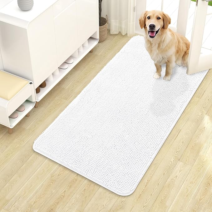 OLANLY Dog Door Mat for Muddy Paws 40x24, Absorbs Moisture and Dirt, Absorbent by OLANLY