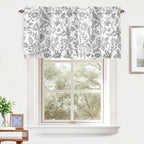 DriftAway Julia Lined Valance Double Layer Thermal Insulated Room Darkening - Image 2