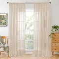 BGment Natural Linen Curtains 96 Inches Long by BGment