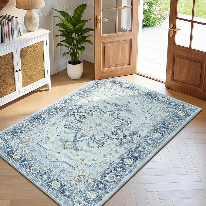 Lofus 3x5 Area Rugs for Entryway, Machine Washable Small Living Room Area Rug - Image 2