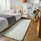 ONASAR Cream White Runner Rugs for Bedroom Living Room, Ivory Fluffy 2x6 - Image 4