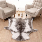Carvapet Soft Fur Rugs Fake Reindeer Hide Area Rug Fluffy Faux Fur Carpet - Image 3