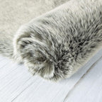 Ashler Home Deco Faux Fox Fur Area Rug, 2x3 ft, High Pile, Rectangular - Image 5