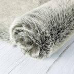 Ashler Faux Fox Fur Rug, 3x5 Rectangle Rug, Ultra Soft Shaggy Area Rugs - Image 6