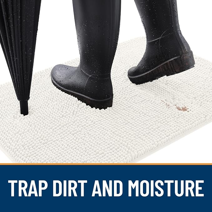 OLANLY Dog Door Mat for Muddy Paws 44x32, Absorbs Moisture and Dirt, Absorbent - Image 2