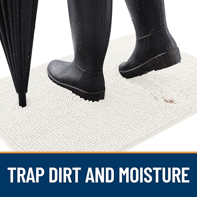 OLANLY Dog Door Mat for Muddy Paws 47x20, Absorbs Moisture and Dirt, Absorbent - Image 2