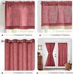 jinchan Linen Farmhouse Valances - Image 5