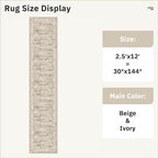 Runner Rug 2'6" x 12' Washable Non-Slip Runner Rugs - Image 5