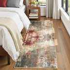 Washable Area Rugs 2'x10' Non-Slip Modern Abstract Soft - Image 5
