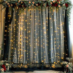 10ft x 12ft Black Tulle Backdrop Curtain - Image 5