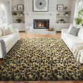 Ophanie Leopard Rugs for Living Room Bedroom, Fluffy Soft Fuzzy Cheetah Print by Ophanie